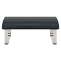 Customizable Logo Black Round Nail Art Salon Manicure Pedicure Soft PU Leather Stainless Steel Arm Foot Rest Pillow with Stand