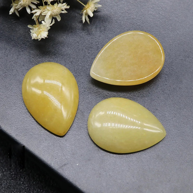 DIY 18*25mm round natural Red Aventurine Gemstone Cabochon crystal chips
