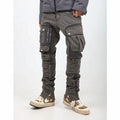 Custom Label Trousers for Men Drop Shipping  Men Street Wear Stock Cargo Black Trousers Pants