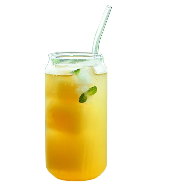Wholesale Luminarc Creative INS Style Glass Drinkware Popular Commercial Beverage Cold Cups Glass Tin Can Barware for Beer