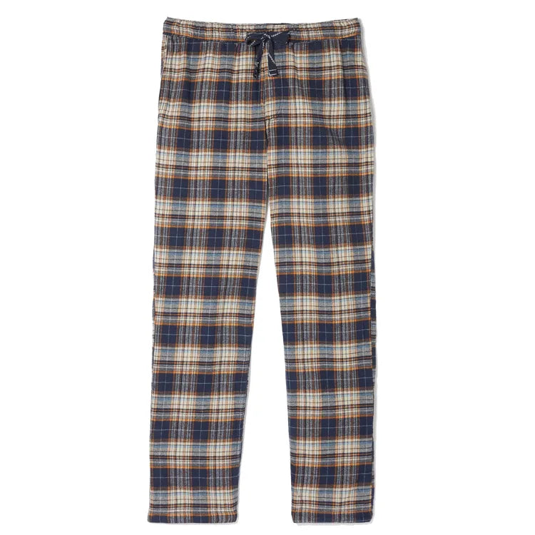 Factory Directly Men's Unisex Couple Plaid Knitted Pajama Pants Casual Lounge Sleep Bottoms with Pockets Combo S-2XL