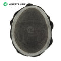 Australian Mens 6x8 7x9 8x10 System Indian Human Hair Toupee with Lace & PU Hair Patch Readjustable for Comfort