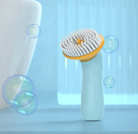 New Arrivals Hand Held Pet Bath Brush Can Hold Shampoo Dog Cleaning Grooming Tools Pet Bath Brush