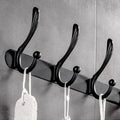 Heavy Duty Stainless Steel Black Wall-Mounted Single Coat Hanger Hook CE Certified Multifunctional Metal Bathroom Kitchen Rack