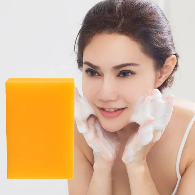 Wholesale Private Label Face Cleansing Dark Spot Remove Soap Bar Clean Body Face Brightening Tumeric and Kojic Acid Soap