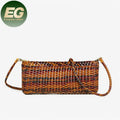 Emg6420 Raffia Women Rattan Tote Bag Handbag with Cross Strap Straw Leather Crossbody Bag Pouch Woven Purse