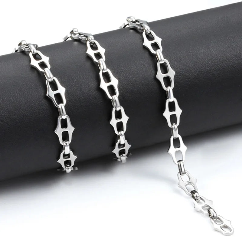 Wholesale Jewelry Supplies Accessories Shiny Necklace Stainless Steel O Shape Chain Roll Jewelry Making