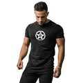 Wholesale 95%cotton 5% Spandex Custom T Shirt Printing Manufacturer Mens Fitness Shirt Crew Neck Gym Shirts Men