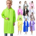 Free Sample Custom logo Printed Qingya PEVA Emergency Hooded Disposable Transparent Rain Poncho for Promotion