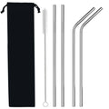 Drinking Reusable Metal Custom with Case Portable Pouch Eco Friendly Stainless Steel Metal Straw