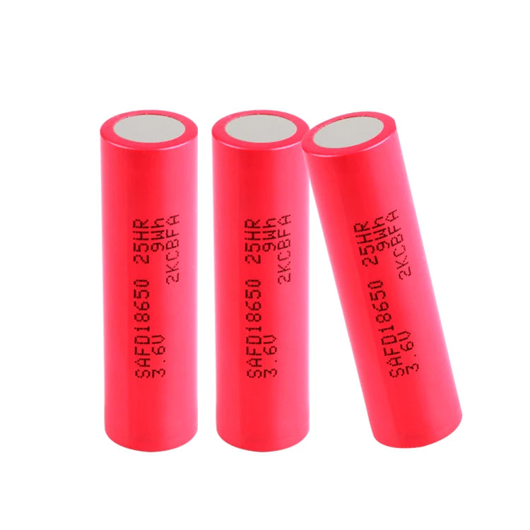 SAFD Electric Scooter 48V 18650 Lithium-Ion Battery Cell 2500MAH 25A 10C Discharge 9Wh Model SAFD 18650 25HR