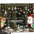 Wholesale Santa Window Stickers Christmas Decorations PVC Material 20x30cm Home Decoration