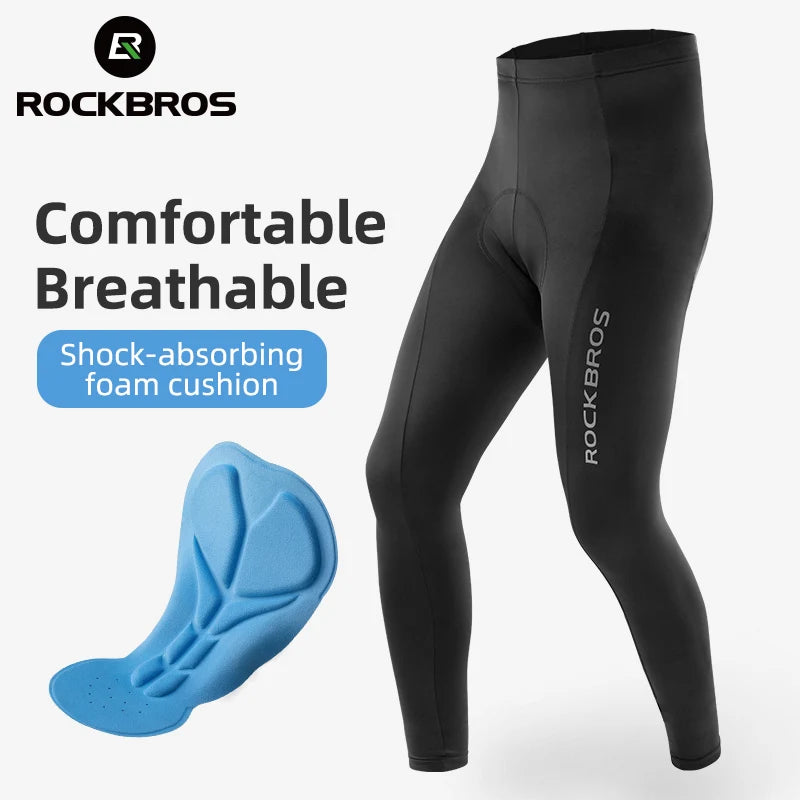 ROCKBROS Cycling Wear Pants for Men Women Breathable 3D Padded Quick Dry MTB Bike Riding Pants