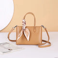 Andong Lather Handbags for Women Genuine Cow Leather Fashion Female Crossbody Bag Shoulder Bag Women with Scarves 9219