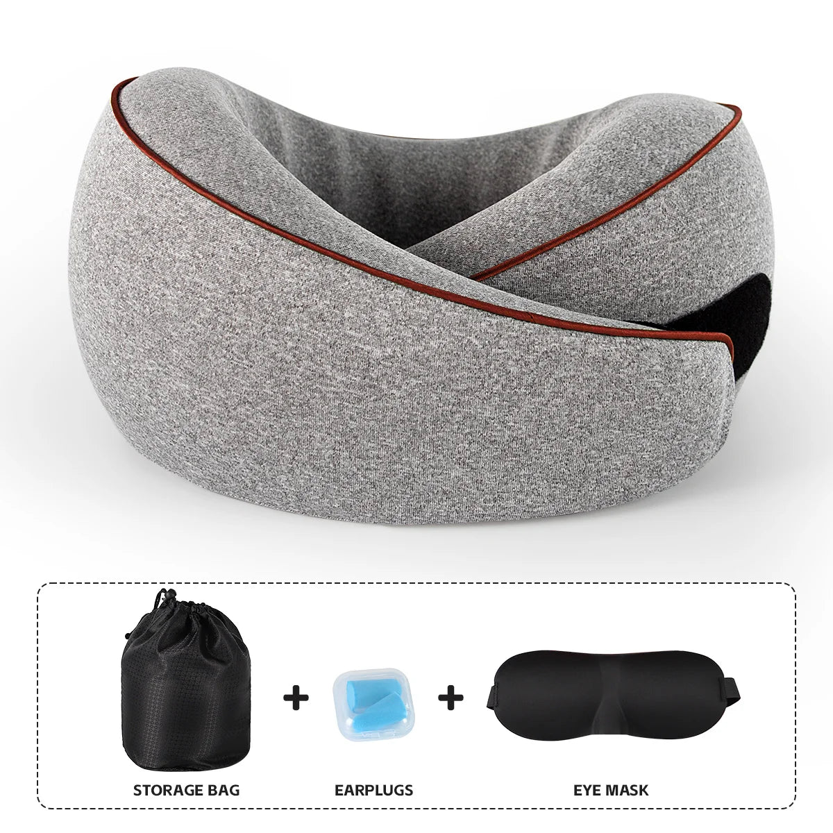 Ergonomic Sleep Neck Pillow Aircraft Memory Foam Neck Pillow