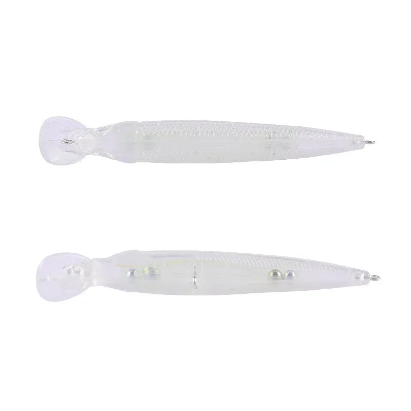 Blank Fishing Jerk Bait 10.5cm 11.5g ABS Unpainted Lure Blanks Deep Dive Lure Blanks