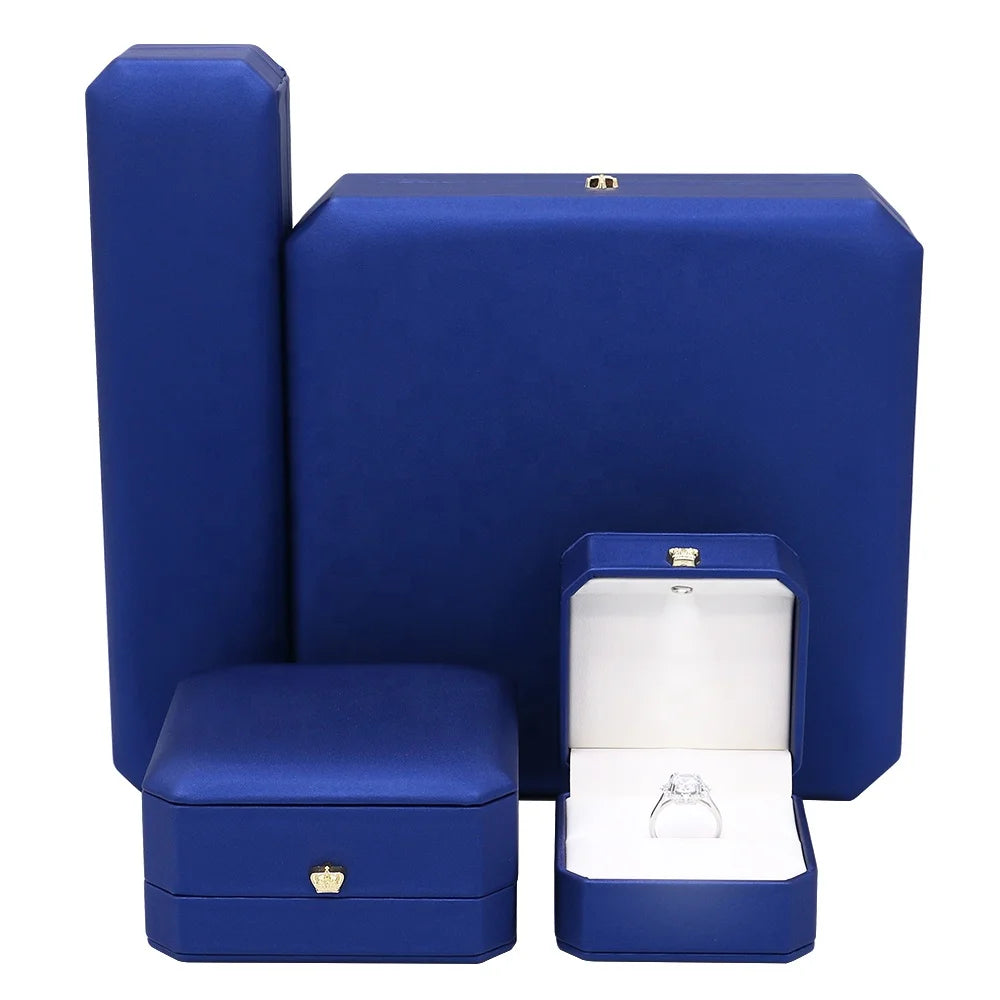 Hot Sell Pu Leather Jewelry Packaging Box Bracelet Bangle Necklace Earring Ring Box Jewelry Git Box