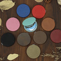 Personalized Travel Mini Makeup Cosmetic Mirror Espejo Compacto Custom Blank Laserable Leatherette Pocket Compact Mirror
