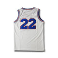 Customized Stitched Jersey Sublimation Basketball Uniform White Basketball Men Jersey Stitched Tops Tee