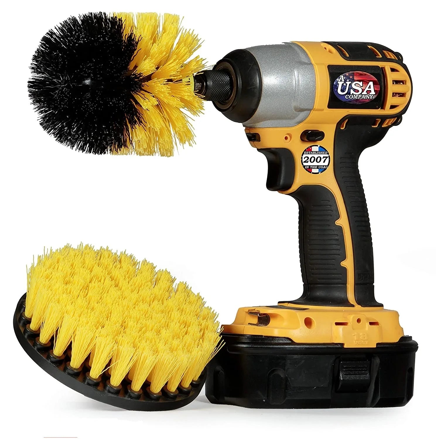 Zhenda 2-Pcs Kit Bathroom Accessories Scrub Brush Carpet Cleaner Cleaning Brushes