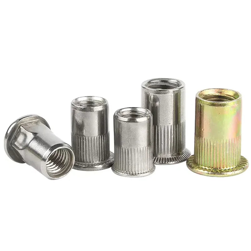 Rivet Nut/Rivnut Flat Head Metric Rivet Nut Threaded Inserts Nutsert Countersunk Head Splied M5 M6 M8 Riveting Nut Made in China