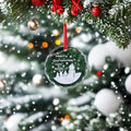 Honor of Crystal Crackle Glass Christmas Ornaments Hand Blown Crystal Christmas Ornaments