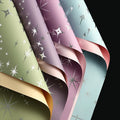 Best Selling  Wholesale 57*57cm Sheets Korean Silver Glitter Stars Waterproof Floral Gift Wrapping Stone Paper