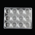 TSZS Clear 12 Pieces Set 3g Transparent Jewelry Makeup Storage Organizer Acrylic Cosmetic Storage Container Box for Homes