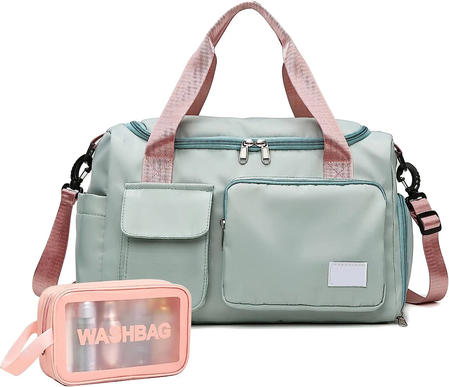 Factory Hot Selling Travel Carry on Tote Water Resistant Lightweight Duffel Bag Sports Gym Bag with Wet Pocket Shoes Compartment