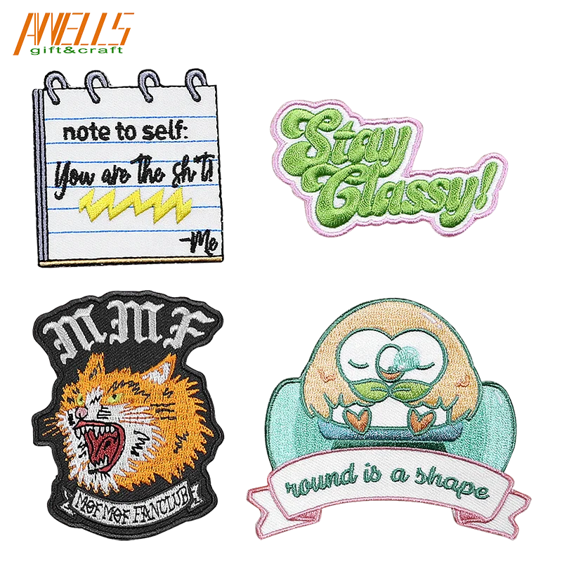 Large Small Company Government Advertising Fashion Designer Sport Associations Motor Bike Embroidered Iron-On Twill Patches
