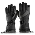 Custom Logo Accept Stretchable Breathable Comfortable Black Heated Gloves