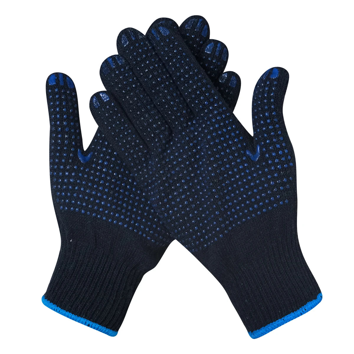 PVC Dotted White Cotton Knitted Working Gloves Construction Prodtect Hand Gloves