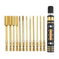 12 in 1 Quick Change Bits Hexagonal Phillips Slotted Screwdriver Nut Driver Tool Set OEM Customizable for RC Model