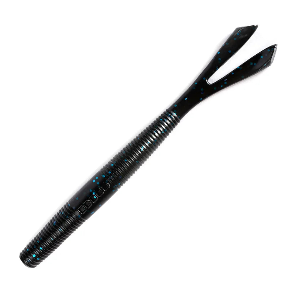 FORK TAIL Bite Soft Rubber Thumpling Shaky Head Vibration Action Stick Worm Lure