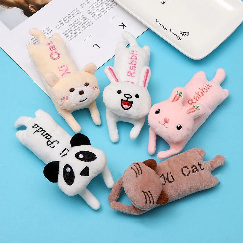YH Pet YH108 Factory Direct Sales Cute Animal Shape Cat Panda Rabbit Plush Toy Interactive Teeth Grinding Toy