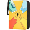 Junmei Wholesale Poke Mon Trading Card Binder 4-Pockets Zippered Fashion Business/Sport Candy Pattern Made PU RFID 30mm