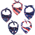 Popular America Independent Day Flag Dog Bandanas Triangular Dog Bibs Pet Apparel Accessories