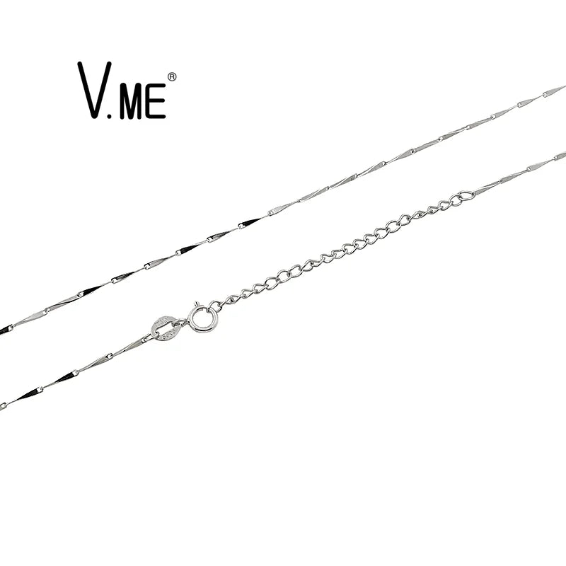 Melon Seed Chain S925 Silver Machine Made Chain Necklace Jewelry 925 Silver Chain