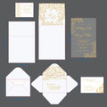 Large Size White Ink Printing Frosted Acrylic Invitations with RSVP Envelopes