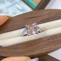 Customizable Women's Wedding Engagement Ring Pink Lab Grown Brilliant Cut 18K Rose Gold Diamond Classic Prong Setting IGI