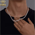 Popular 18K Gold Plated Tennis Chain Iced Out 4mm Clover Bracelet Necklace Jewelry Classic Style for Gift Wedding