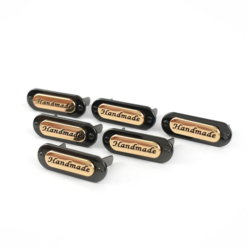 Meetee BK113 35*12mm Handmade Wallet Decorative Buckle Hardware Sewing Accessories Alloy Bag Label Sign