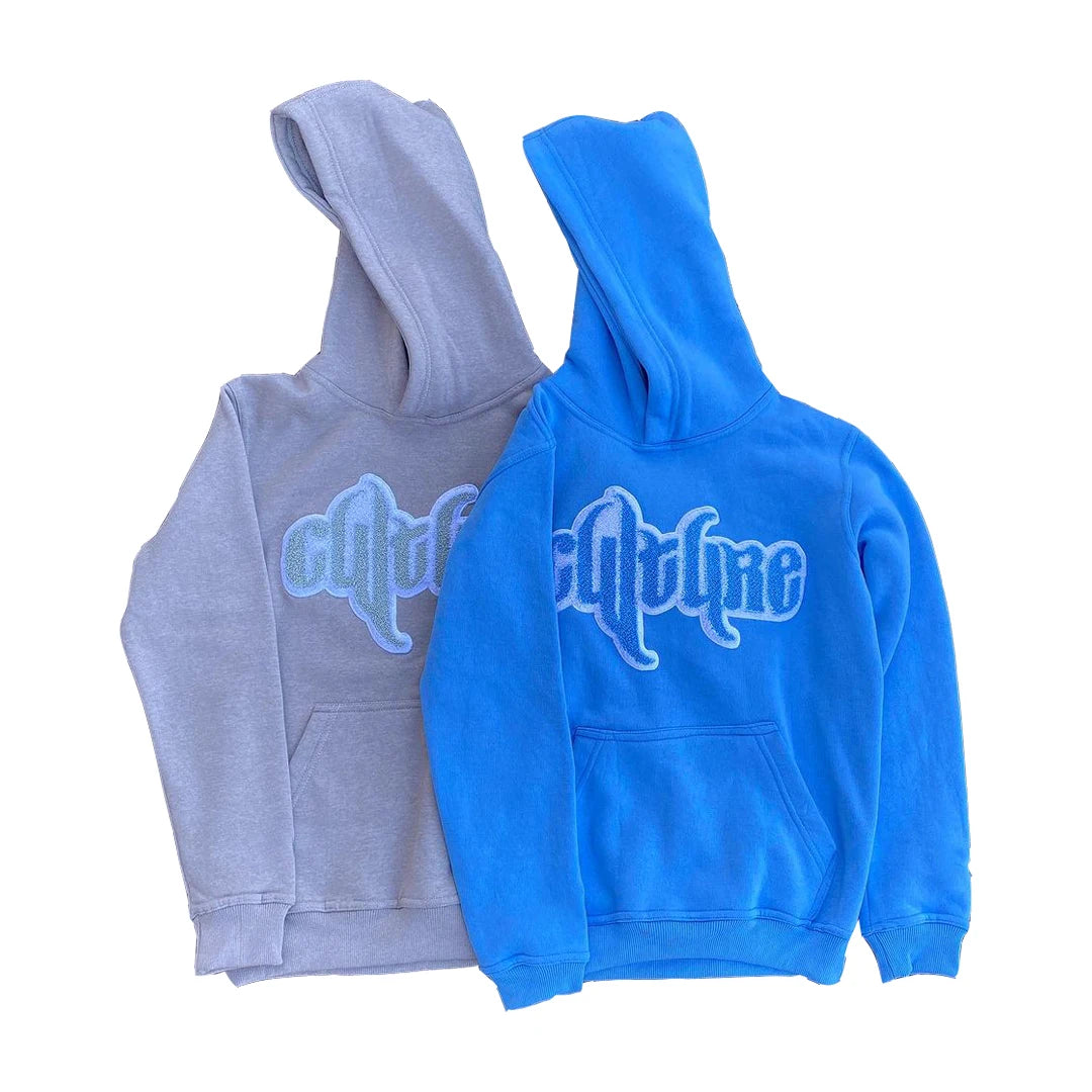 Custom Heavyweight French Terry Cotton Sweatshirts Men's Pullover Oversized Towel Embroidery Hoodies