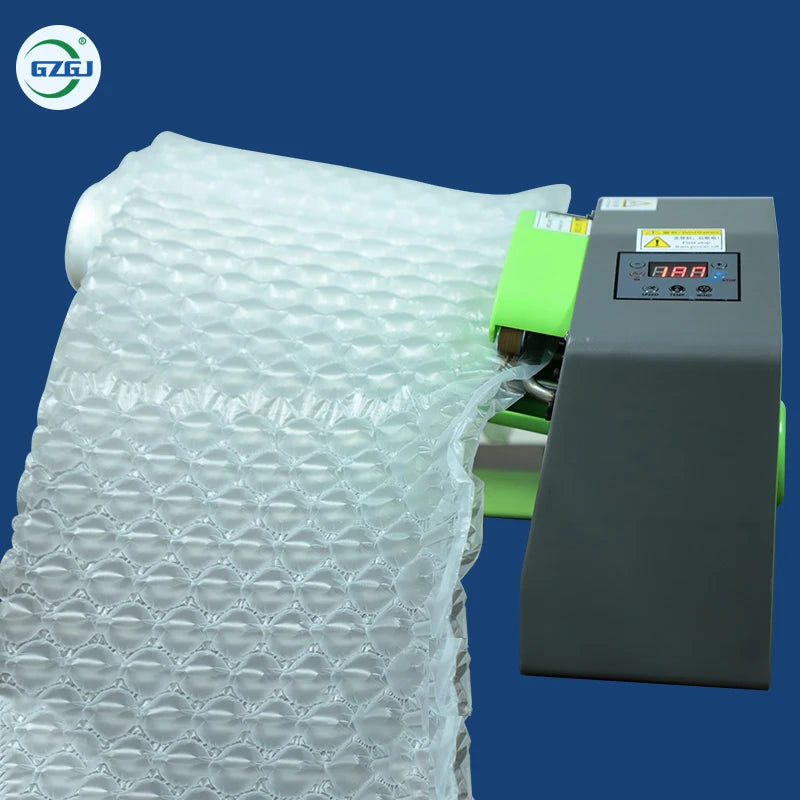 Automatic Air Bubble Packaging Bag Making Machine for Plastic Cushion Film Rolls 12m/min Speed 110-220V