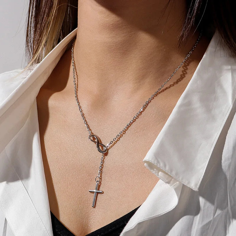 Wholesale Fashion Cheap Simple Cross Pendant Necklace