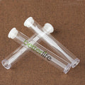 13*82mm Childproof Custom Printed With Screw Child Resistant Plastic Clear Tube With Silicone Lid Empty Plastic Tube Container