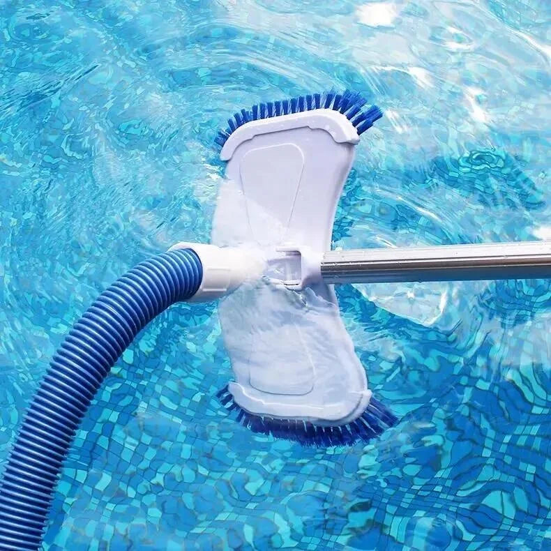 White Cathead Swimming Pool Suction Vacuum Cleaner Head with Side Brush