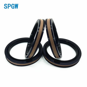 High Quality Hydraulic Cylinder Seal PTFE+Bronze Double Acting Excavator SPGW Hydraulic Piston Seal SPGW
