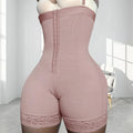 Trendy Oversized High Waist Butt Lifter Shorts Zipper Crotchless Tummy Control Slim Panties Body Shaper 2 Piece Breathable