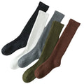 High Quality Luxury Vintage Knitted Cotton Socks Thick Men Women Knee High Winter Socks Retro Thermal